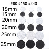 Novo~crno/bijeli brusni papir 50/kom Alati za njegu stopala za pedikuru 15 mm 20 mm 25 mm svrdlo za nokte Disk disk Salon Calluse Zamjenjivi