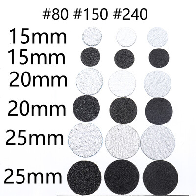 Naujas~Juodas/Baltas Šlifavimo popierius 50/vnt Pedikiūro pėdų priežiūros įrankiai 15mm 20mm 25mm nagų grąžtas Diskinis diskas Salon Calluse Keičiamas