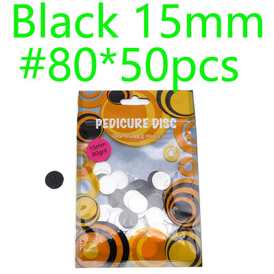 Novo~crno/bijeli brusni papir 50/kom Alati za njegu stopala za pedikuru 15 mm 20 mm 25 mm svrdlo za nokte Disk disk Salon Calluse Zamjenjivi