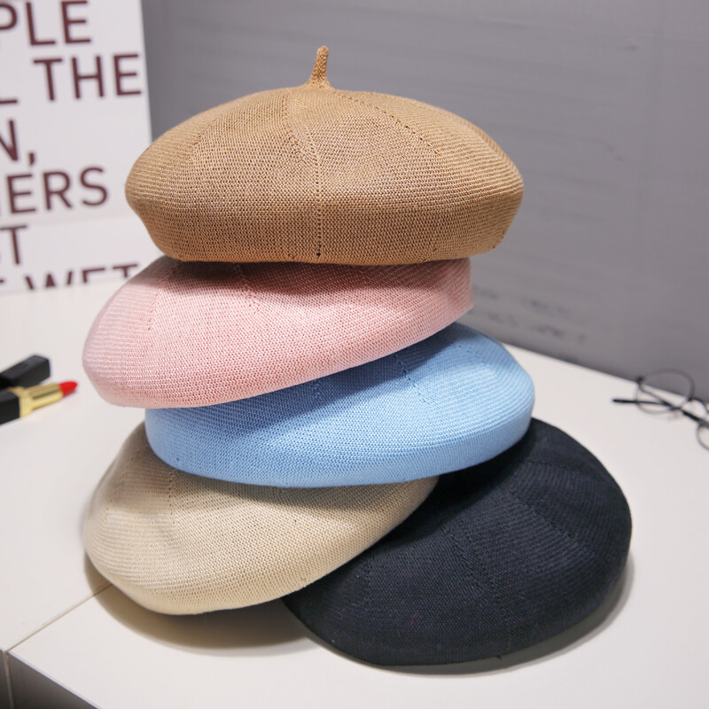Καλοκαιρινά Καπέλα Μπερέ Γυναικεία Καπέλα Πλεκτά 100% Βαμβακερά Καπέλα Γυναικεία Μπερέ Καπέλο Κόκκαλο Γυναικείο καπέλο Tocas Painter καπέλο