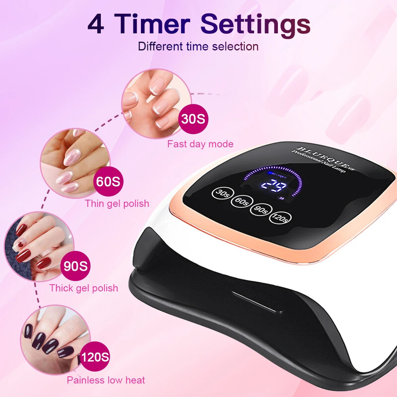 V3 UV LED nagu lampa 180W profesionālas nagu konservēšanas lampas mājas salonam Led žāvēšanas lampas nagu aprīkojuma žāvētājam gēla lakai