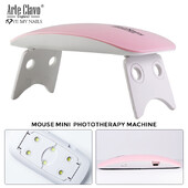 Μίνι λάμπα νυχιών 6W UV LED Φορητό καλώδιο USB Mirco Home Use Lamp UV For Drying Nail Gel Varnish 6 LEDD Dryer Nail Art Tools