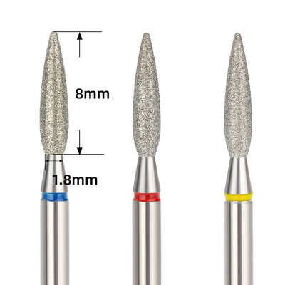 Flame Shape Cuticle Clean körömfúrók a kutikula elhalt bőréhez Köröm előkészítése Köröm alá tisztító Elektromos körömreszelő tartozékok