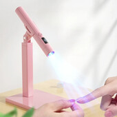 Φορητό μίνι LED λάμπα νυχιών Επαναφορτιζόμενη λάμπα UV Led για νύχια Quick Gel Dry UV Nail Art Tool Light με βραχίονα