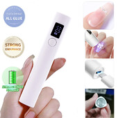 1 τεμ. Φορητή λάμπα νυχιών LED Επαναφορτιζόμενη ταχείας ωρίμανσης Φως χειρός UV για νύχια Στεγνωτήρας νυχιών USB με οθόνη LED Εργαλεία Nail Art