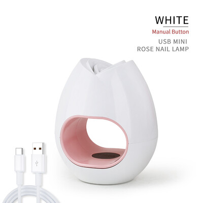 ArteClavo UV LED USB lempa Manikiūras Mini Nail 30S Greitas Džiovinimo Mašina Vieno piršto Nagų Dailės Įrankis Gelis Need Curing Rose Egg Fashion