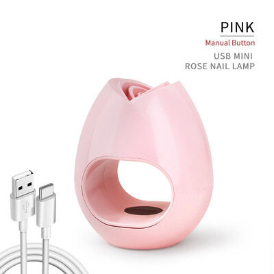 ArteClavo UV LED USB lempa Manikiūras Mini Nail 30S Greitas Džiovinimo Mašina Vieno piršto Nagų Dailės Įrankis Gelis Need Curing Rose Egg Fashion