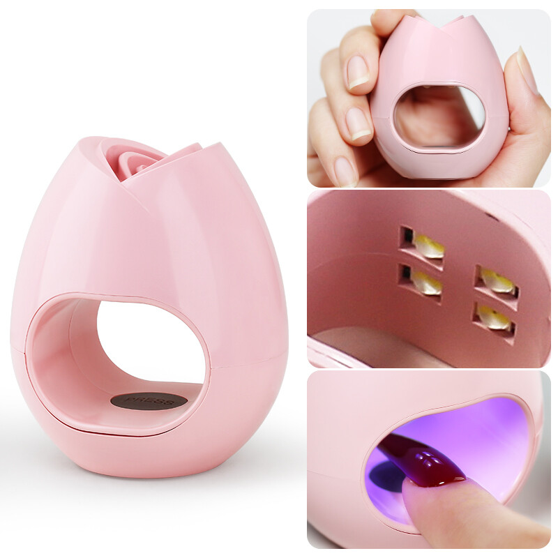 ArteClavo UV LED USB lempa Manikiūras Mini Nail 30S Greitas Džiovinimo Mašina Vieno piršto Nagų Dailės Įrankis Gelis Need Curing Rose Egg Fashion