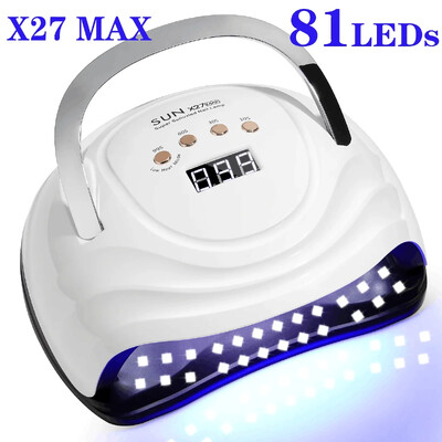 Big Power 380W UV Gel Nail Dryer Light LED για Gel Polish With 4 Timers Επαγγελματικά αξεσουάρ Nail Art Curing Gel Nails Toe