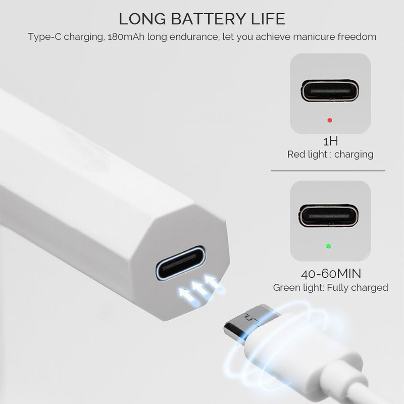 Prijenosna mini UV svjetiljka za nokte za gel lak Brzosušeća svjetiljka Olovka USB stroj za sušenje noktiju UV LED lampa za nokte za gel lak Alati