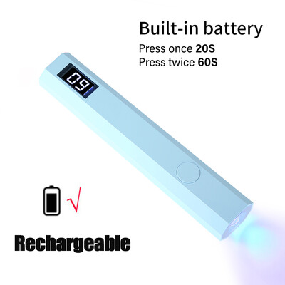 Φορητή φορητή μίνι λάμπα νυχιών CNHIDS για βερνίκι γέλης Quick Dry Φακός Στυλό USB Μηχάνημα στεγνωτήρα νυχιών UV LED Φωτιστικό νυχιών