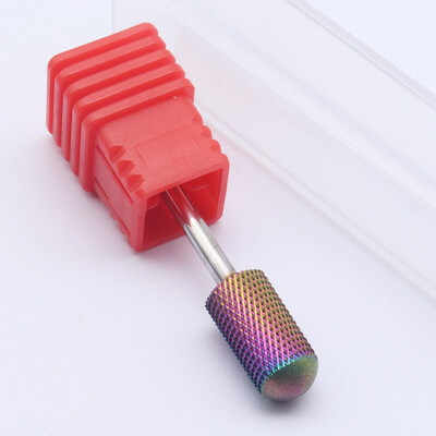 C0715 Τρυπάνι νυχιών Rainbow Carbide κωνικό φρέζα για μανικιούρ Αφαίρεση gel Acylics Εργαλείο νυχιών Αξεσουάρ τρυπανιού