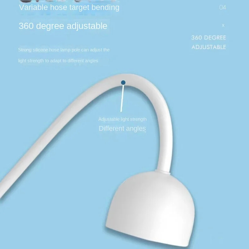 Mini LED lampa za nokte 24W Sušilo za nokte Ljepilo za lak za lažne nokte Brzosušeće UV svjetlo Lampa za nokte 360° savitljiva stolna lampa Dizajn