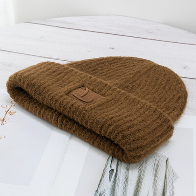 VISROVER Nouă pălărie caldă de iarnă pentru femei, solidă, de toamnă, din lână, pălărie confortabile, cel mai bine asortat cu capota moale, șapcă, cadou