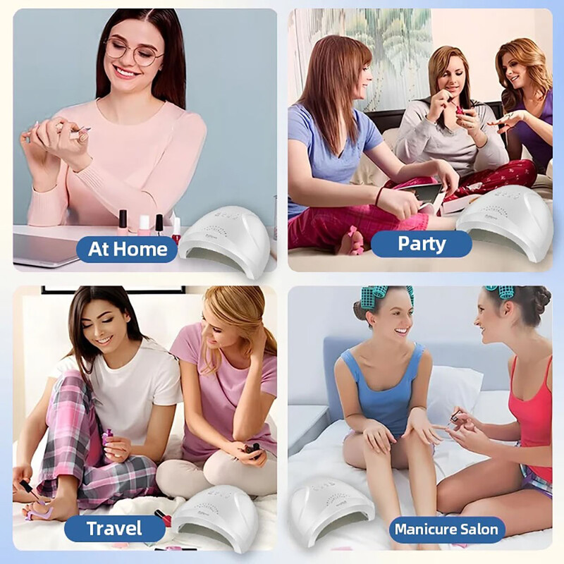 LINMANDA Professzionális UV LED lámpa körmökhöz Körömszárító gép Köröm Otthoni használatra Világos UV Gél Lakk Manikűr Eszközök