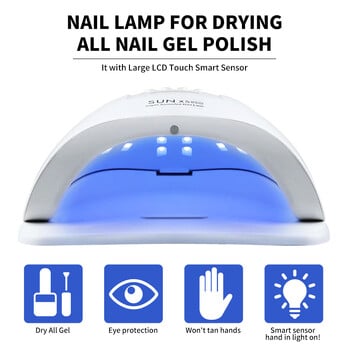 Λάμπα στεγνώματος νυχιών για νύχια UV Light Gel Polish Manicure Cabin Led Lamps Nails Dryer Machine Professional Equipment Tools