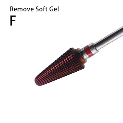 Μωβ Tornado Bit 3/32 Carbide Drill Drills Φρέζες για μανικιούρ Αφαίρεση τζελ Αξεσουάρ ηλεκτρικών λίμας