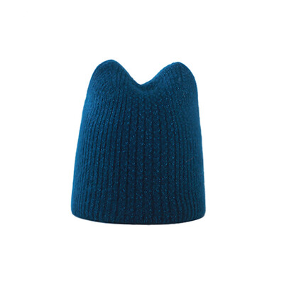 Νέα χειμωνιάτικα ζεστά, υπέροχα πλεκτά καπέλα για γυναίκες Casual Soft Warm καπέλα Beanie από γούνα κουνελιού Angola για το glris lady Bonnet Gorros