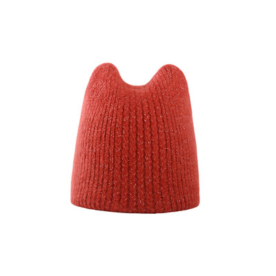 Νέα χειμωνιάτικα ζεστά, υπέροχα πλεκτά καπέλα για γυναίκες Casual Soft Warm καπέλα Beanie από γούνα κουνελιού Angola για το glris lady Bonnet Gorros