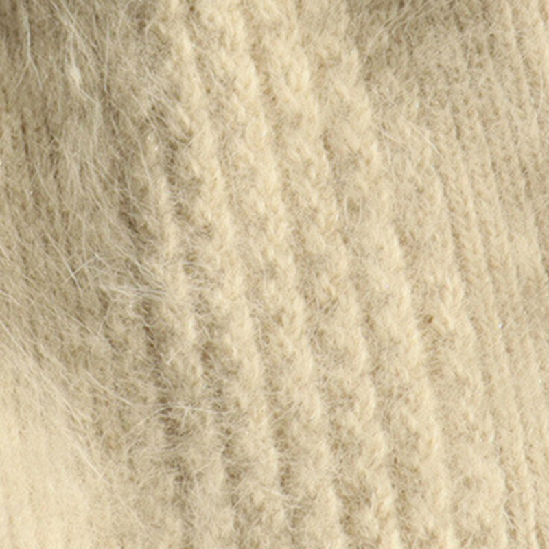 Νέα χειμωνιάτικα ζεστά, υπέροχα πλεκτά καπέλα για γυναίκες Casual Soft Warm καπέλα Beanie από γούνα κουνελιού Angola για το glris lady Bonnet Gorros