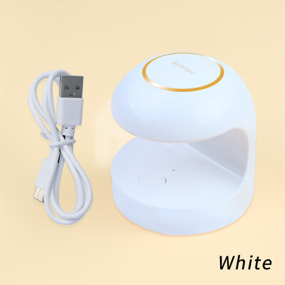 18W nagų džiovintuvas Mini USB UV LED lempa Nail Art White Egg Shape Design 120S greitai džiūstantis kietėjantis šviestuvas gelinio lakavimo manikiūro įrankiams