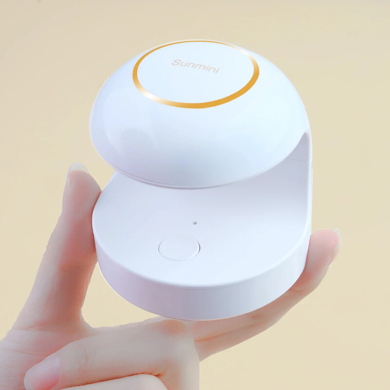 18W nagų džiovintuvas Mini USB UV LED lempa Nail Art White Egg Shape Design 120S greitai džiūstantis kietėjantis šviestuvas gelinio lakavimo manikiūro įrankiams