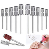 3/5/10Pcs Τρυπάνια νυχιών Τρυπάνι λείανσης Άξονας Μανικιούρ Ηλεκτρικό Τρυπάνι Νυχιών Αξεσουάρ Μαντρέλι για Εργαλείο πεντικιούρ με ταινία λείανσης