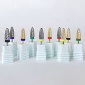 1 τεμ. Χρυσό ασημί φρεζάρισμα τρυπάνι καρβιδίου βολφραμίου 3/32" Περιστροφικό τρυπάνι για μανικιούρ ηλεκτρικό τρυπάνι νυχιών