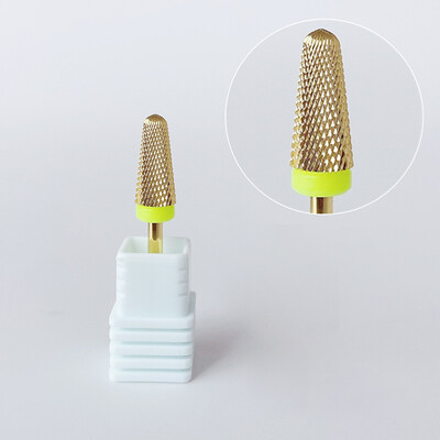 1 τεμ. Χρυσό ασημί φρεζάρισμα τρυπάνι καρβιδίου βολφραμίου 3/32" Περιστροφικό τρυπάνι για μανικιούρ ηλεκτρικό τρυπάνι νυχιών