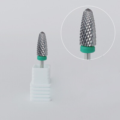 1 τεμ. Χρυσό ασημί φρεζάρισμα τρυπάνι καρβιδίου βολφραμίου 3/32" Περιστροφικό τρυπάνι για μανικιούρ ηλεκτρικό τρυπάνι νυχιών