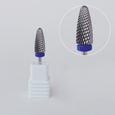 1 τεμ. Χρυσό ασημί φρεζάρισμα τρυπάνι καρβιδίου βολφραμίου 3/32" Περιστροφικό τρυπάνι για μανικιούρ ηλεκτρικό τρυπάνι νυχιών