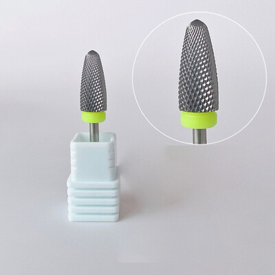 1 τεμ. Χρυσό ασημί φρεζάρισμα τρυπάνι καρβιδίου βολφραμίου 3/32" Περιστροφικό τρυπάνι για μανικιούρ ηλεκτρικό τρυπάνι νυχιών