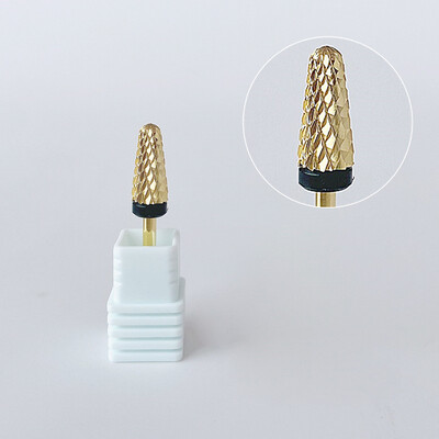 1 τεμ. Χρυσό ασημί φρεζάρισμα τρυπάνι καρβιδίου βολφραμίου 3/32" Περιστροφικό τρυπάνι για μανικιούρ ηλεκτρικό τρυπάνι νυχιών
