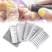 10 kom dijamantnih svrdla za nokte Rotacijska električna glodala za pedikuru Turpije za manikuru Alat za brušenje zanoktica Dodaci