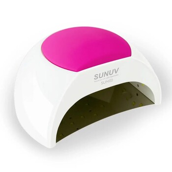 Λάμπα νυχιών 48W UV Lamp SUN2 Nail Dryer for UVLED Gel Nail Dryer Αισθητήρας υπερύθρων με Rose Silicone Pad Salon Use