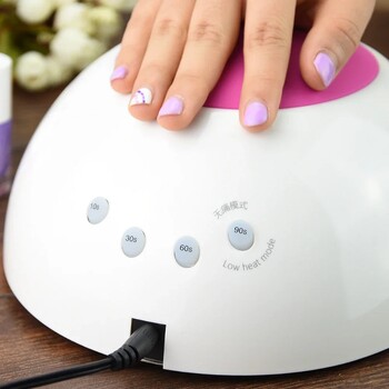 Λάμπα νυχιών 48W UV Lamp SUN2 Nail Dryer for UVLED Gel Nail Dryer Αισθητήρας υπερύθρων με Rose Silicone Pad Salon Use