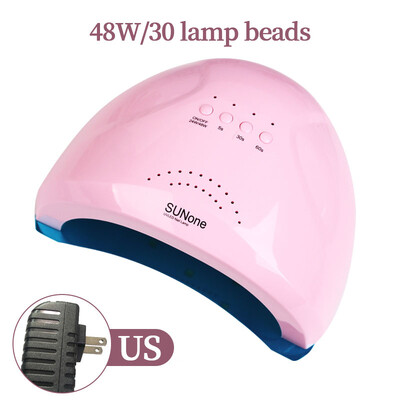 YIKOOLIN Nail Gel Dryer 30 LED UV Lamp For Curing Gel Nail Polish 48W Λάμπα νυχιών για όλα τα Gel Polish Quick Dry Nail Dryer