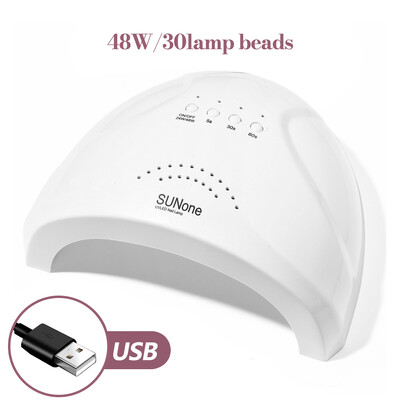 YIKOOLIN Nail Gel Dryer 30 LED UV Lamp For Curing Gel Nail Polish 48W Λάμπα νυχιών για όλα τα Gel Polish Quick Dry Nail Dryer