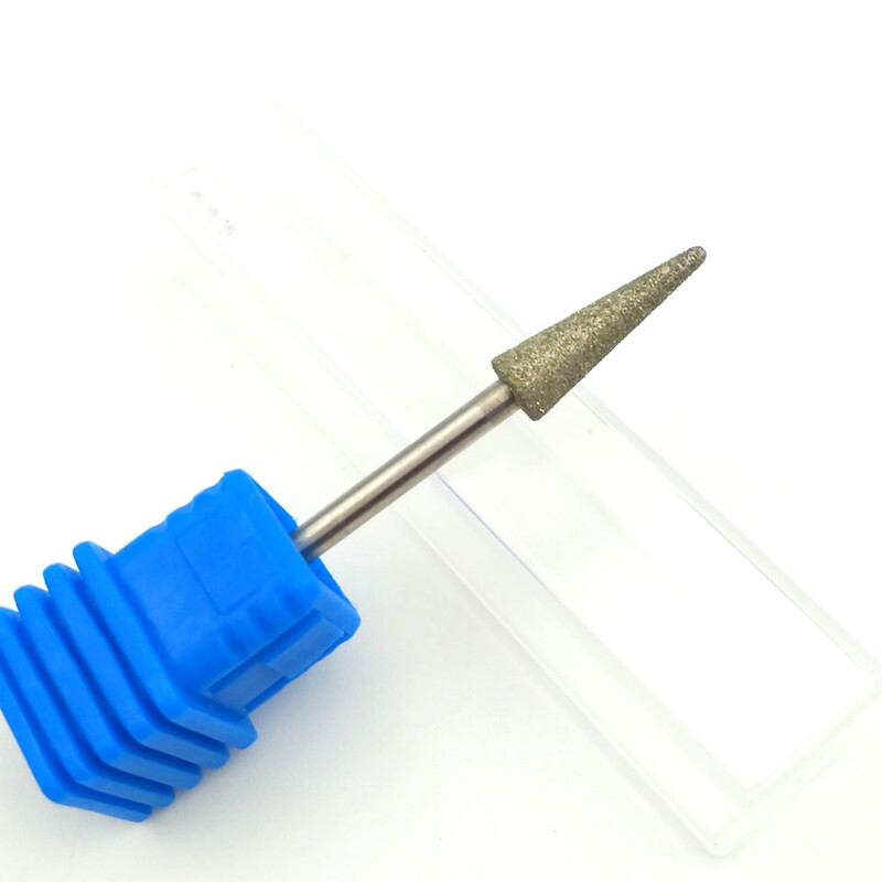 HYTOOS 4 tipuri de burghie diamantate pentru unghii 3/32" Freze rotative pentru freza pentru manichiura Accesorii pentru foraj pentru pedichiura Instrumente pentru frumusete pentru unghii