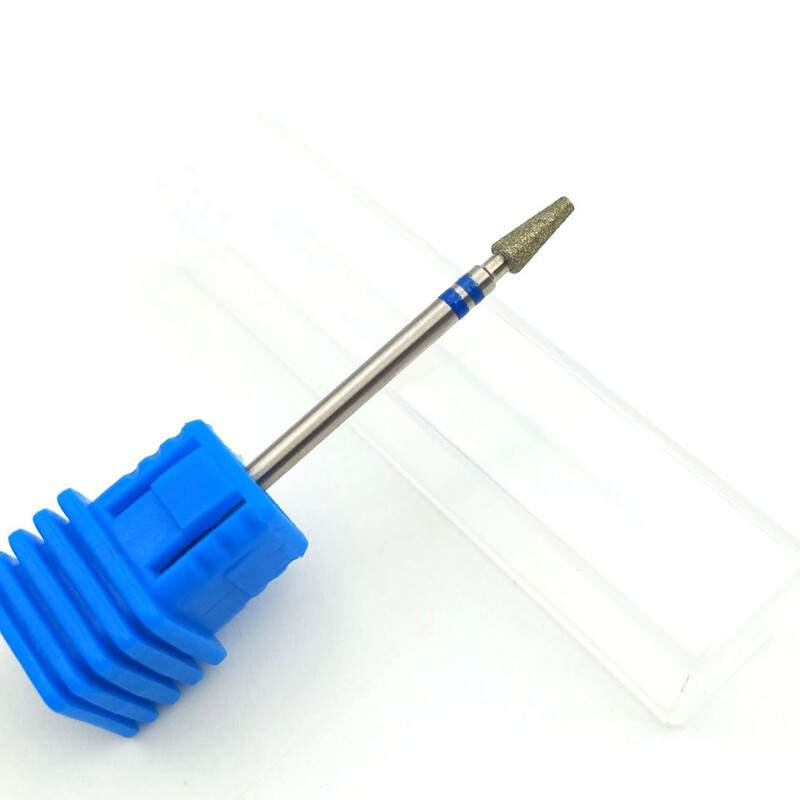 HYTOOS 4 tipuri de burghie diamantate pentru unghii 3/32" Freze rotative pentru freza pentru manichiura Accesorii pentru foraj pentru pedichiura Instrumente pentru frumusete pentru unghii