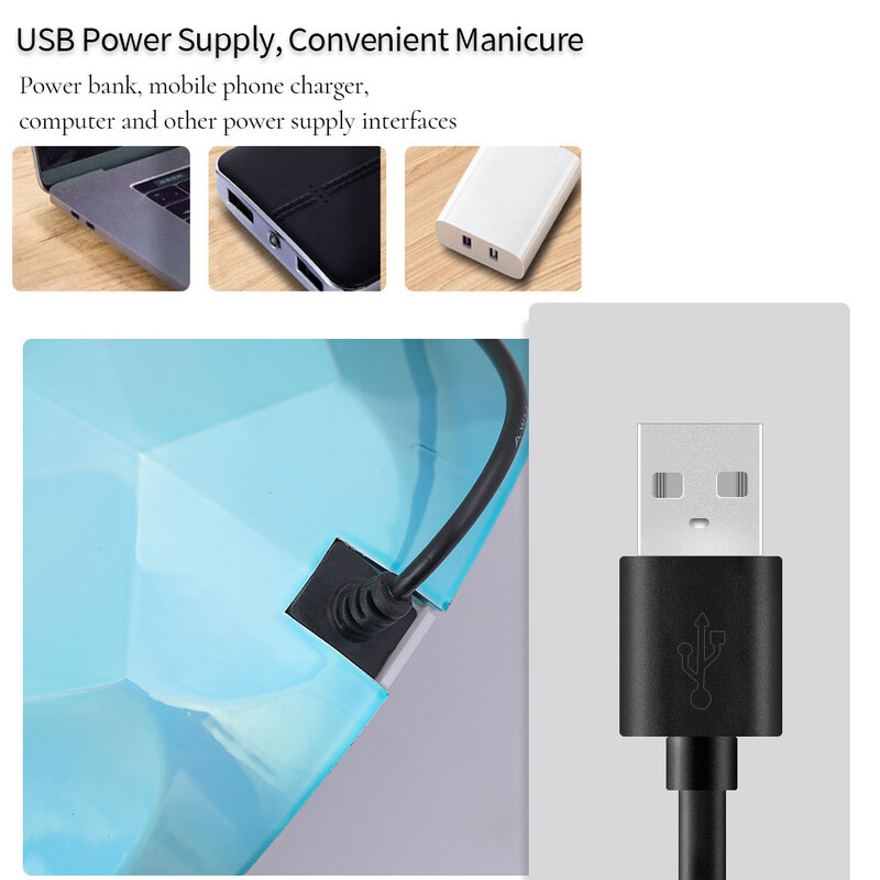 LINMANDA Creative UV Light geliniams nagams džiovinti lempa UV LED lempos kabina UV LED nagų gelio fototerapijos staklės 5 spalvos