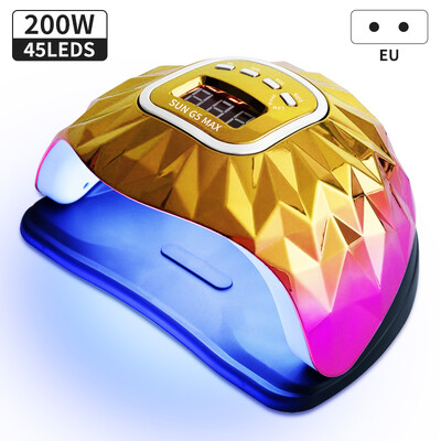 45LEDs nagu žāvētājs ar automātisku sensoru nagu mākslas lampu High Power No Black Hands gēla lakas žāvētājs manikīra pedikīra salona rīks