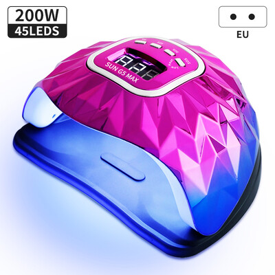 45LEDs nagu žāvētājs ar automātisku sensoru nagu mākslas lampu High Power No Black Hands gēla lakas žāvētājs manikīra pedikīra salona rīks