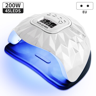 45LEDs nagu žāvētājs ar automātisku sensoru nagu mākslas lampu High Power No Black Hands gēla lakas žāvētājs manikīra pedikīra salona rīks