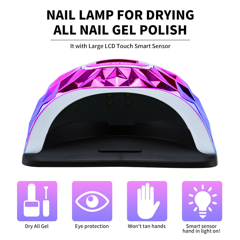 45LEDs nagu žāvētājs ar automātisku sensoru nagu mākslas lampu High Power No Black Hands gēla lakas žāvētājs manikīra pedikīra salona rīks
