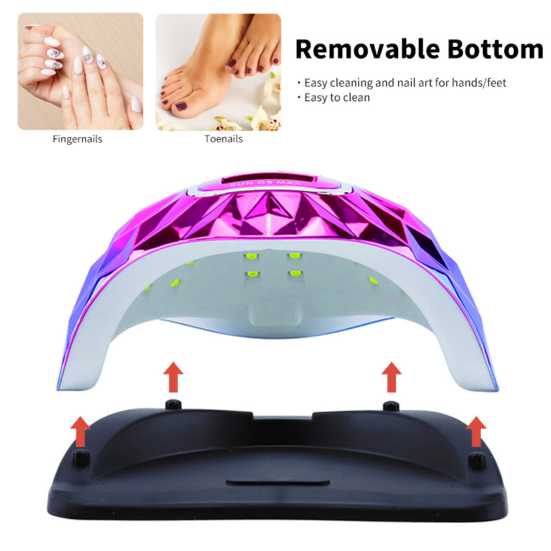 45LEDs nagu žāvētājs ar automātisku sensoru nagu mākslas lampu High Power No Black Hands gēla lakas žāvētājs manikīra pedikīra salona rīks