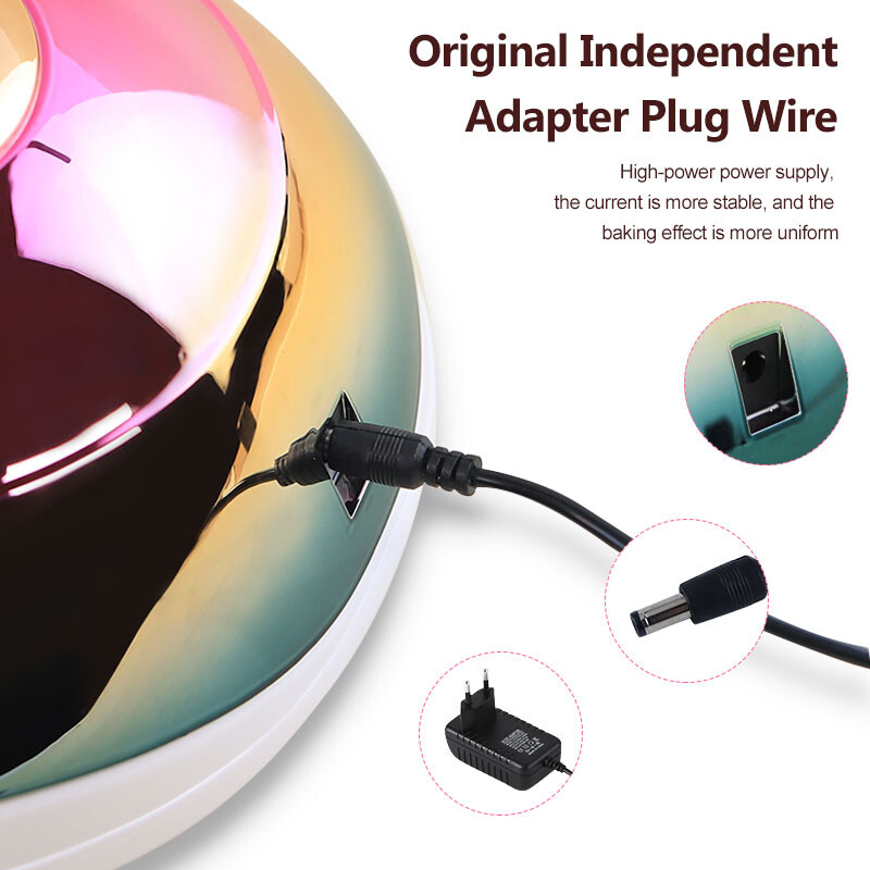 63LEDs UV LED nagų lempų džiovintuvas, skirtas kietinti visus gelinius nagų lakus, skirtus geliniam nagų džiovinimui, lengviems manikiūro įrankiams