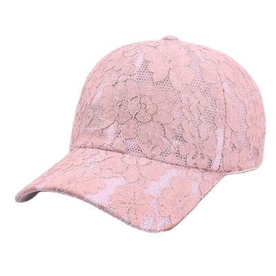 Princesės stiliaus nėrinių siuvinėjimas tinklelis, gėlė, pavasaris ir vasara, moteriškos beisbolo kepuraitės, orui pralaidžios moteriškos kepuraitės jaunai merginai BQ091