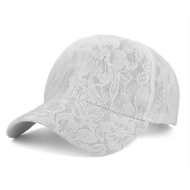 Princesės stiliaus nėrinių siuvinėjimas tinklelis, gėlė, pavasaris ir vasara, moteriškos beisbolo kepuraitės, orui pralaidžios moteriškos kepuraitės jaunai merginai BQ091