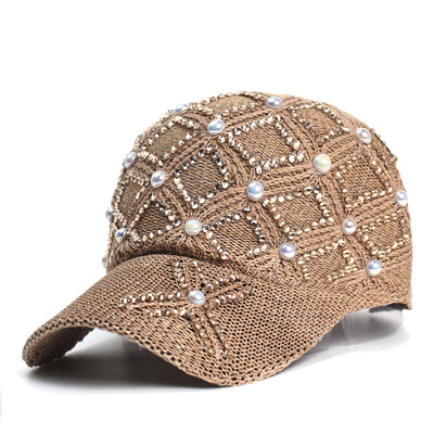 Αντηλιακό Καλοκαιρινό μπέιζμπολ Καπέλα Ρυθμιζόμενο Μόδα μονόχρωμο Αντι-UV Νέο Ψάθινο καπέλο Γυναικεία Casual Καπέλα για ηλίου εξωτερικού χώρου Καπέλα ηλίου παραλίας